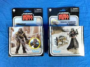 New 2 Disney Star Wars Action Figures Tuscan Warrior and Krrsantan