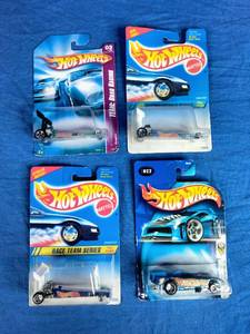4 New Mattel Hot Wheels Cars Mustang, Dragster, Etc.