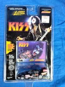 New Kiss Paul Stanley Johnny Lightning Die Cast Car  Photo Card