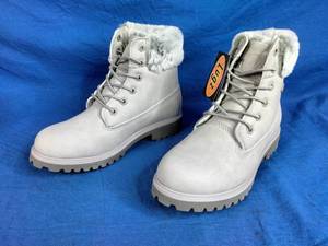 New Lugz Glacier Grey Womens Convoy Fur Boot Size 7