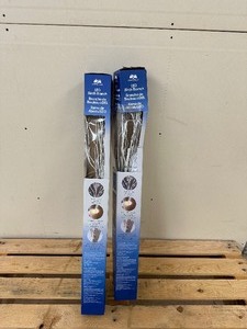 lot 47 image: 2 2 PacksEvergreen 39 LED White Birch Branches with Batteries, Total of 4 Branches