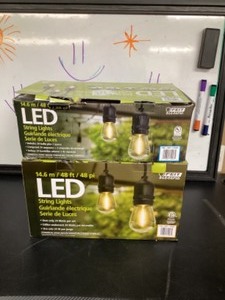 lot 52 image: 2 Boxes of Feit 48 LED Filament Outdoor  Indoor String Lights