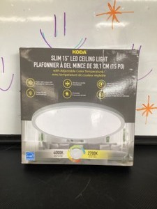 lot 72 image: KODA Slim 15LED Ceiling Light With Adjustable Color Temperature