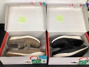 lot 36 image: 2 New Womens Baretraps Gemma Spring  Winter Faux Fur Lined Shoes  Mules  Slippers Size 7.5 Taupe & Black
