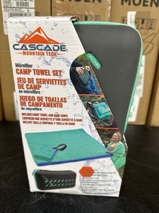 lot 61 image: Cascade Mountain Tech Microfiber Camp Towel Set