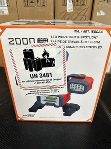 lot 104 image: New EP 360 SIRIUS Rechargeable LED Worklight & Spotlight 2000 Lumens