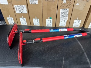 lot 90 image: 2 New Suncast Telescoping Snow Sweepers  Ice Scrapers - Red