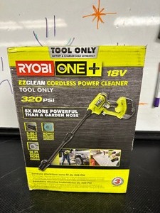 lot 96 image: Ryobi ONE 18V EZClean 320 PSI 0.8 GPM Cordless Battery Cold Water Power Cleaner (Tool Only)