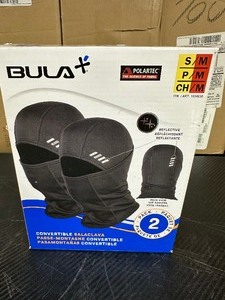 lot 113 image: New 2 Pack BULA Polartec Convertible Balaclava - Size S  M