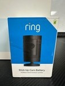 lot 11 image: Ring Stick Up Cam Battery - Wireless Camera IndoorOutdoor Smart Security Wi-Fi Video with 2-Way Talk, Night Vision, Black