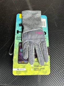 lot 123 image: New Head Children Gloves Size Small With Touchscreen Gray  Pink