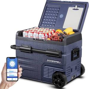 lot 6 image: Open Box Tested BODEGA TWW45 48 Qt Portable Cooler  Car Refrigerator  Freezer  Camp - Smart Wifi App Control - Bodega Retail $505.99