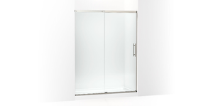lot 2 image: Kohler Prone 60 x 75-12 H sliding shower door with 516-thick tempered glass - Matte Nickel Finish