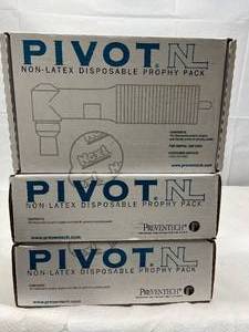 lot 46 image: 3 Cases NEW Pivot NL Non-Latex Soft Cup Coarse Grit Disposable Kids Variety Prophy Pack 