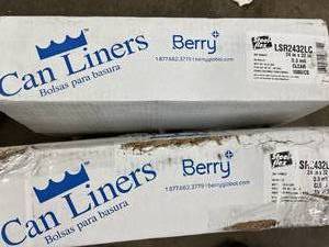 lot 13 image: 2 Cases (1000 each per case) NEW Steel Flex LSR2432LC 24 x 32 Coreless Can Liners