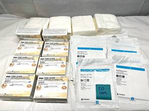 lot 19 image: Lot of Mixed Brand NEW Disposable Wipes, Washcloths, and Paper Towels (PDI, Coloplast, etc.)