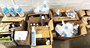 lot 24 image: Lot of Mixed Brand NEW Hand Sanitizers (BeliMed, Ecolab, Alcare, Purell)