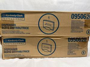 lot 30 image: 2 Cases NEW Kimberly-Clark Professional 09506 Personal Seat Cover Dispenser - Smoke
