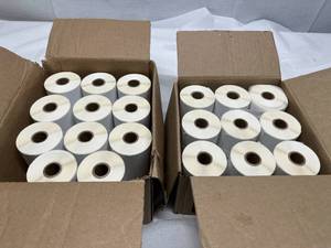lot 31 image: 20 Rolls PDC Labels - no other markingssizes noted on carton