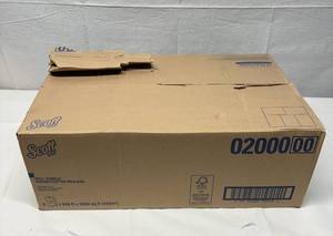 lot 116 image: MSRP $90  1 Case (6 each) NEW&nbspScott 02000 Scott&nbspUniversal High Capacity Hard Roll Paper Towels, 8-Inch x950-Ft, 6CT, White