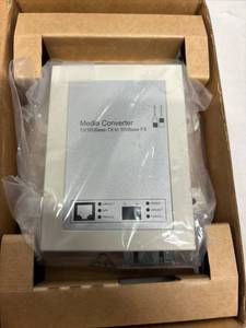 lot 132 image: NEW Media Converter for Long-Range Ethernet Transmission