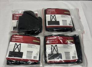 lot 138 image: Lot of 4 NEW Husky Back Support Belt with Adjustable Suspenders - Size Extra Large