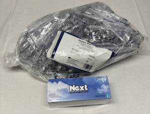 lot 147 image: NEW Happy Morning 605403 100-Pack Non-Sterile Disposable Toothbrushes and Next Prophy Gluten-Free Paste with Xylitol