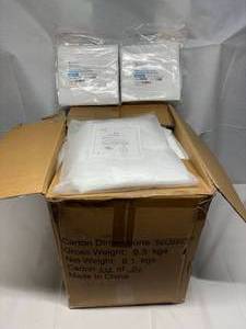 lot 84 image: 2 Boxes NEW Healthmark NLW-001 200-Pack 9 x 9 Non-Linting Poly-Cellulose Cleanroom Wipes and Partial Case Isolation Gowns