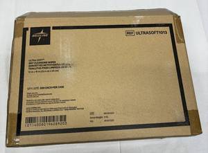 lot 87 image: 1 Case (500 each) NEW Medline ULTRASOFT1013 10 x 13 Ultra-Soft Dry Cleansing Wipes