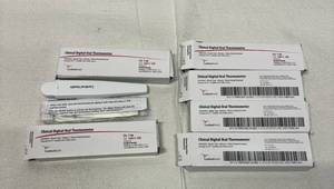 lot 92 image: Lot of 6 NEW Cardinal Health 16811-100 Clinical Digital Oral Thermometers