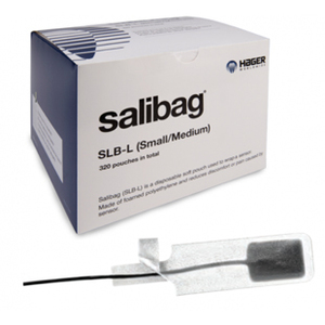 lot 3 image: 2 Cases (320 each per case) NEW Hager Worldwide 656232 Salibag Infection Control Dental Pouches - Size SmallMedium