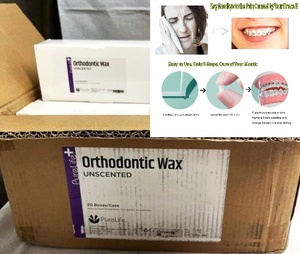 lot 8 image: MSRP $300  1 Case(20 boxes with 50 packs Per Box) NEW PureLife Orthodontic Wax -Unscented -adheres to ortho appliances&nbspfor temporary relief from irritation caused by braces, loose fillings, brackets, retainers, dentures or broken teeth