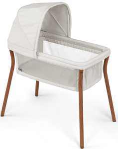 lot 203 image: Chicco LullaGo Anywhere LE Portable Bedside Bassinet with Removable Canopy - Serene (Beige)