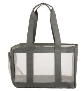 lot 309 image: FurHaven Pet Products Medium Durable Mesh Soft-Sided Pet Tote Carrier, Gray, 16 lb limit