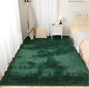 lot 347 image: Ultra Soft Area Rug, Fluffy Green Rug