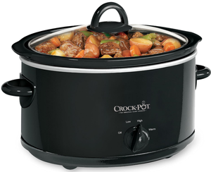 lot 401 image: Crock-Pot 4-Quart Manual Slow Cooker, Black