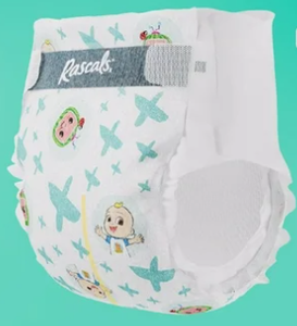 lot 407 image: Rascals Premium Diapers CoComelon Edition Size 4, 148 Count