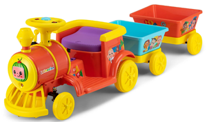 lot 413 image: CoComelon Choo Choo Train 6V Ride-On Toddler Toy up to 44 lbs.