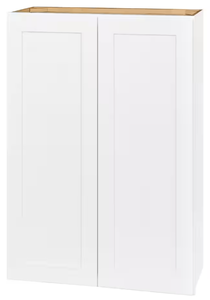 lot 421 image: Avondale 30 in. W x 12 in. D x 42 in. H Ready to Assemble Plywood Shaker Wall Kitchen Cabinet in Alpine White