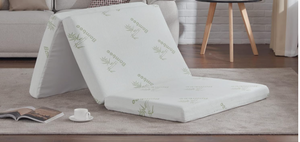 lot 424 image: SINWEEK Folding Mattress with Storage Bag, Twin Trifold