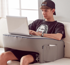 lot 427 image: Cooloo8 Reading Pillow with Pocket, Gaming Pillow for Sitting up in Bed, Large, Grey