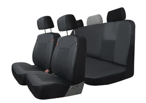 lot 107 image: 3PCS Genuine Dickies Black Peterson Vegan Leather Car Seat Covers, 43645WDI