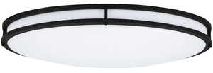 lot 122 image: Envirolite Flush Mount Ceiling Light, 24 Oval LED Plastic Lighting Fixture for Kitchen, Bedroom, Bathroom, and Hallway