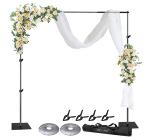 lot 155 image: Pipe and Drape Photography Backdrop Stand Kit Adjustable Photo Background Stand