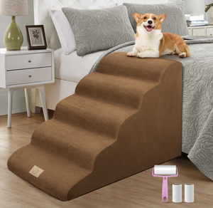 lot 517 image: Mestuel Dog Stairs for High Bed, 5 Steps Dogs Stairs for Bed