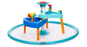 lot 522 image: Little Tikes 3-in-1 Splash n Grow Outdoor Water Play Table and Splash Pad, for Kids Ages 3