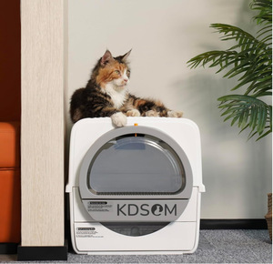 lot 533 image: KDSOM Self Cleaning Litter Box, Semi-Automatic Litter Box