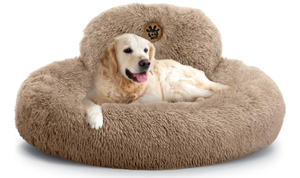 lot 621 image: PetJett Calming Large Dog Bed - 36 Donut Dog Beds Large Sized Dog