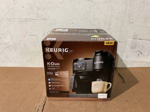 lot 260 image: Keurig K-Duo Essentials, Hot & Iced Single-Serve K-Cup Pod Coffee Maker & Carafe, Black