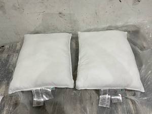 lot 624 image: 2PCS Amazon Basics Down Alternative Bed Pillow, Medium Density for Back and Side Sleepers